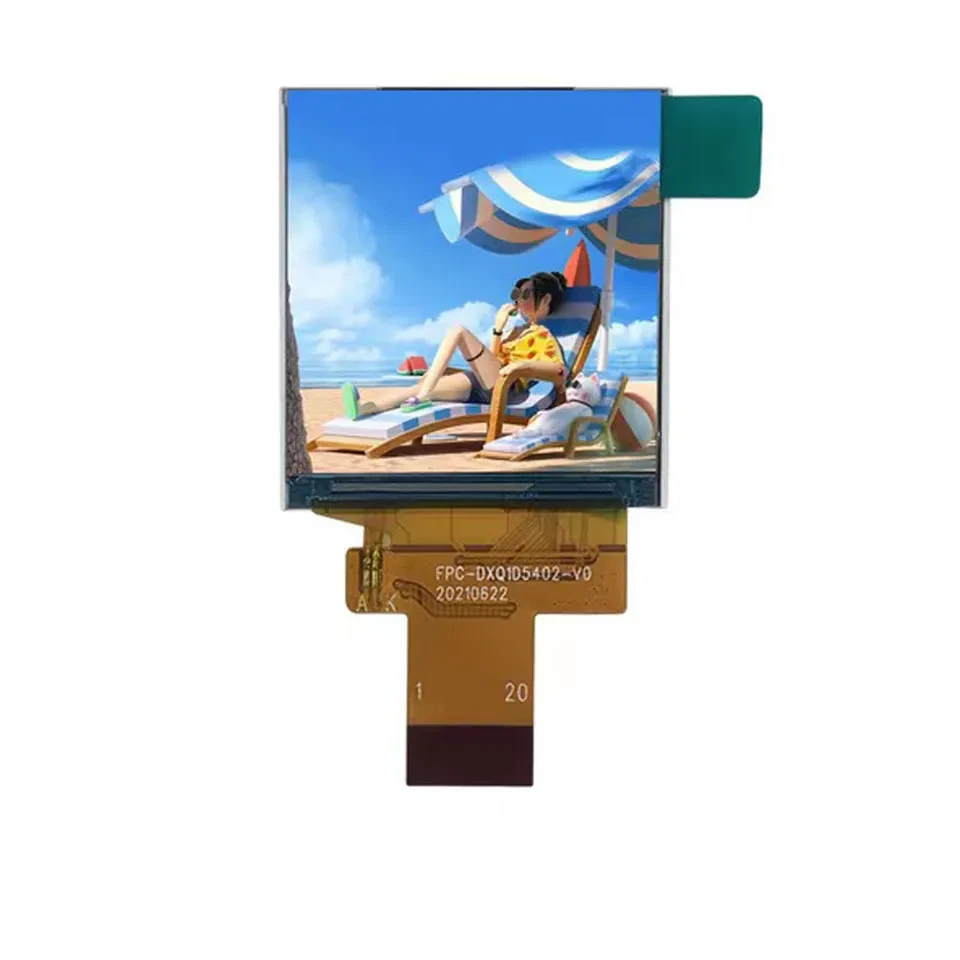 1,54 hüvelykes Tft LCD kijelző 320x320 négyzet alakú képernyő