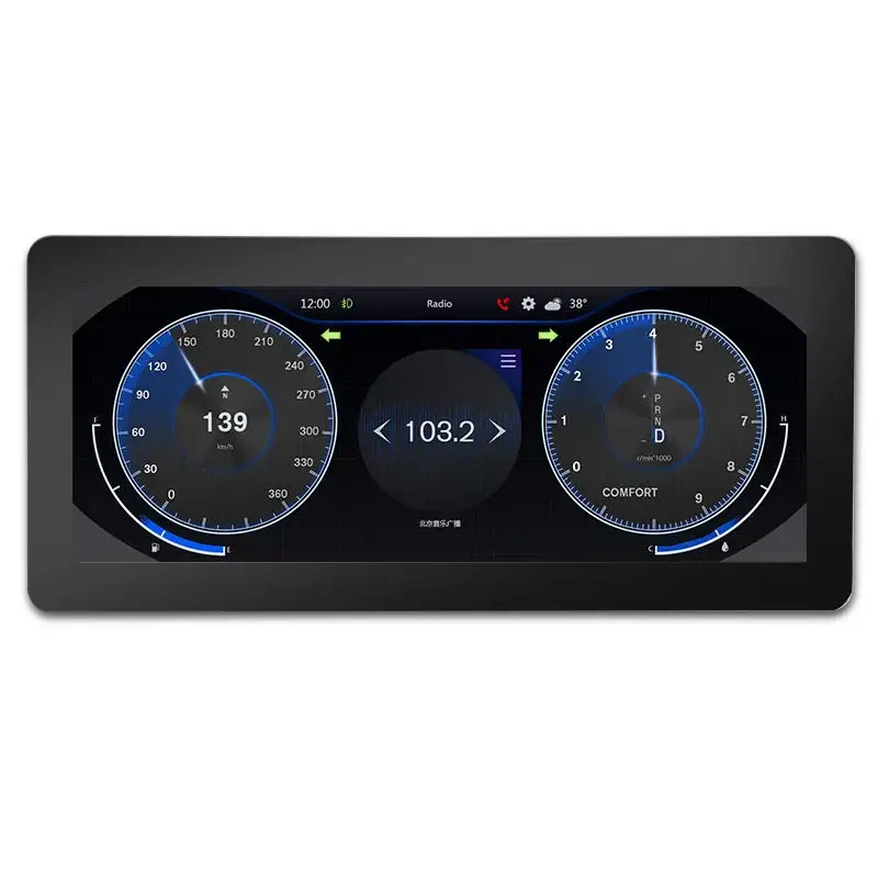 IPS képernyő 12,3 hüvelykes Tft LCD 1920x720 Lvds LCD kijelző modul panel